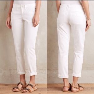 Pilcro anthropology white chinos size 26